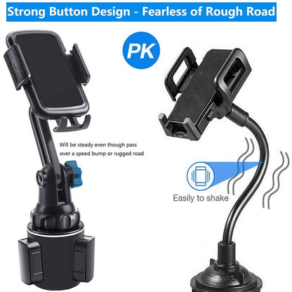 Universal Car Cup Holder Cellphone Mount: Adjustable for Huawei, Samsung & More - Perfect Gift for Birthdays, Easter, President's Day & More!