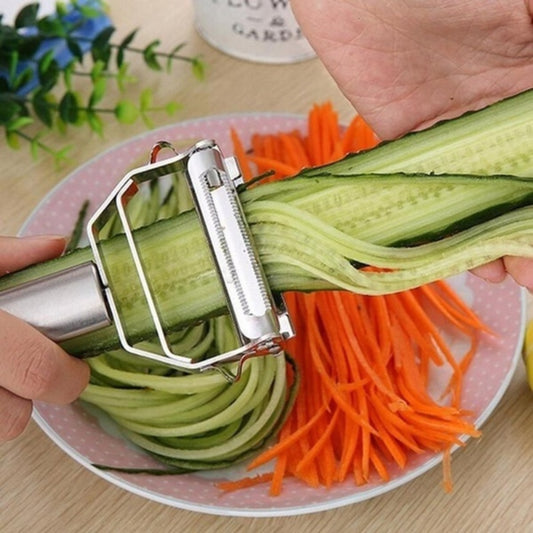 Actualice su cocina con este rallador de zanahoria, pepino, patata de acero inoxidable: ¡perfecto para frutas y verduras! 