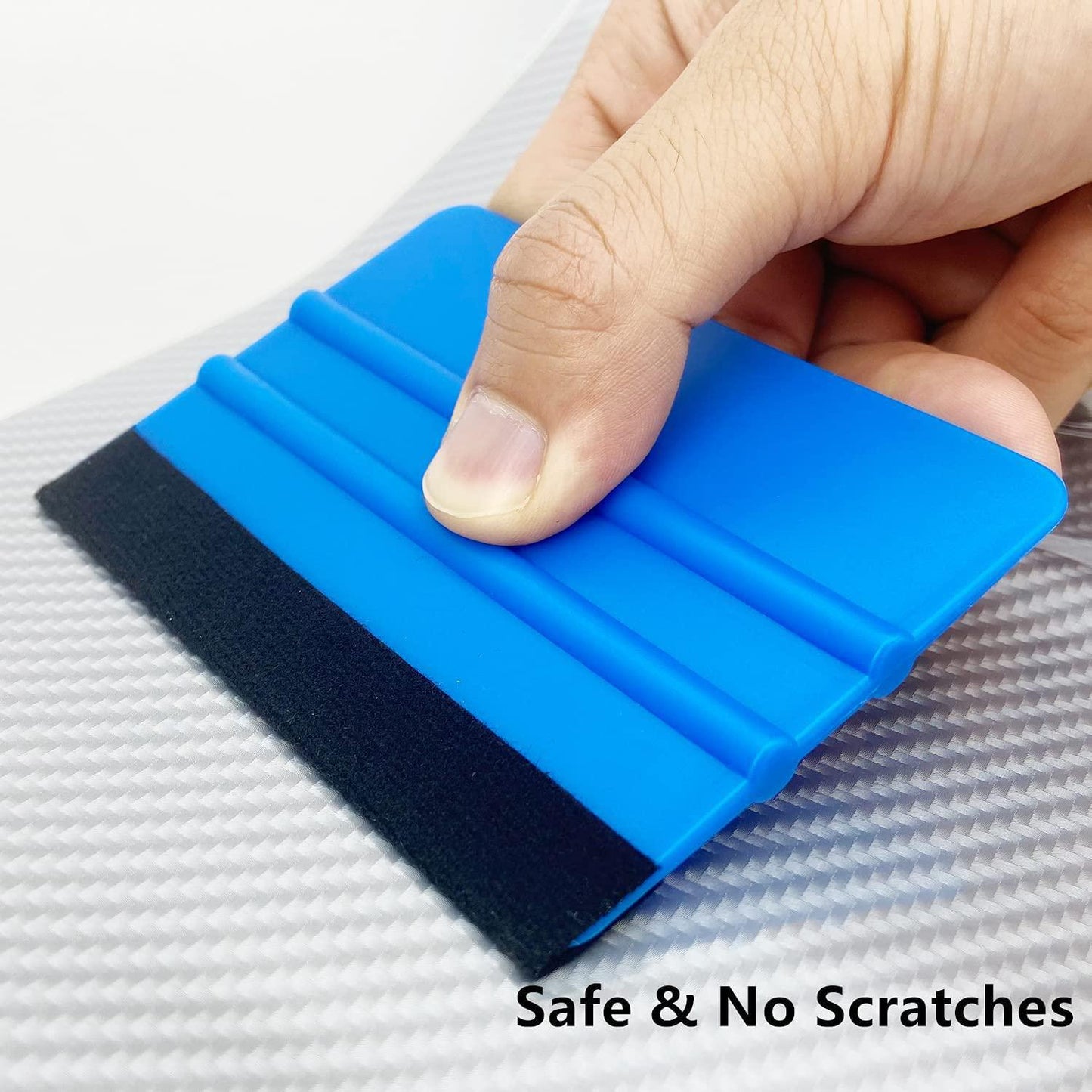 5pcs Vinyl Squeegee Tool: Get Professional Results with Our Plastic Felt Edge Vinyl Scraper & Graphic Decal Applicator!