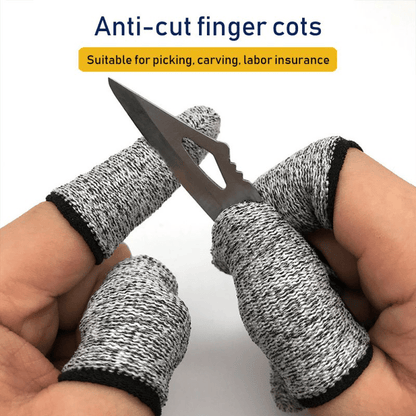 10Pcs Anti-Cut Finger Protector Sleeves - Perfect for Peeling, Picking & Kitchen Gadgets!