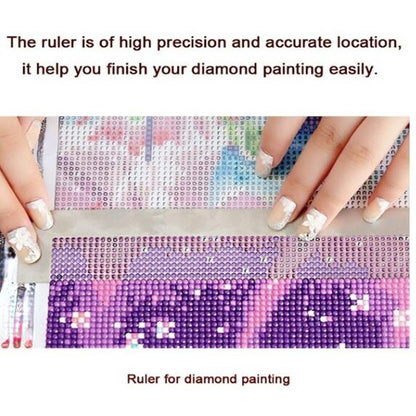 1pc DIY Diamond Painting Ruler: Create Beautiful Embroidery with Square & Round Designs!