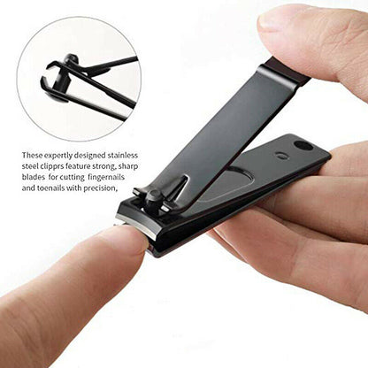 1PC Professional-Grade Stainless Steel Nail Clipper - High Quality Toe & Fingernail Trimmer Tool