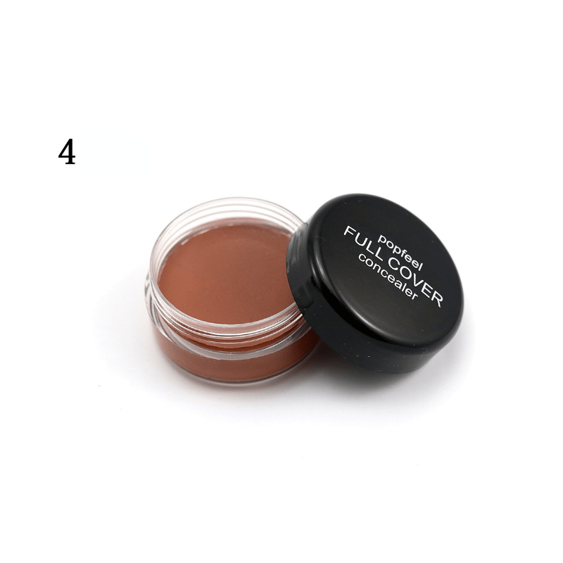 5 Colors Natural Concealer Cream, Shade Wrinkle Freckle Dark Circle Covering Eraser,  Waterproof Face Care Makeup Foundation ( 5 Colors )