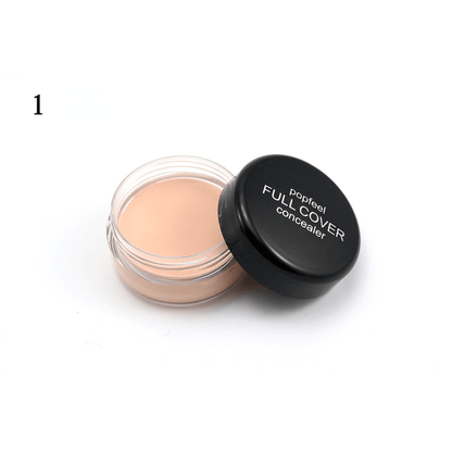 5 Colors Natural Concealer Cream, Shade Wrinkle Freckle Dark Circle Covering Eraser,  Waterproof Face Care Makeup Foundation ( 5 Colors )