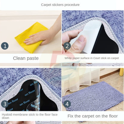 8pc Carpet Stickers: Removable, Double-Sided, and Fixed Adhesive - Perfect for Decorating Your Home!