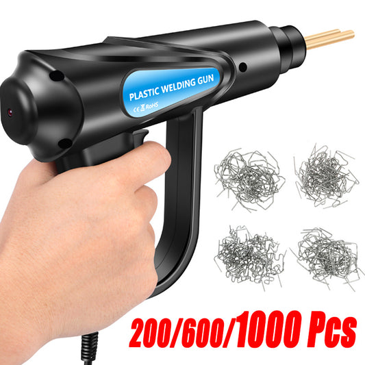 70W Plastic Welding Machine Plastic Welder Gun Car Bumper Repair Kit With 200/600/1000 Pcs Hot Staples Car Tools Kit