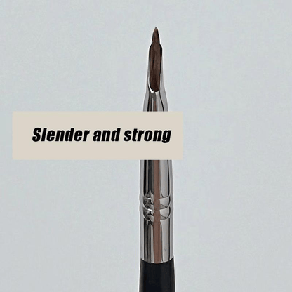 Ultra Thin Fine Oblique Angle Flat Head Eyeliner Brush - Perfect for Precision Eye Liner & Brows Make Up!