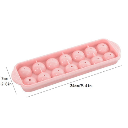 3D Round Balls Ice Plastic MoldsHockey Holes Making Box Molds With Cover DIY Cube Tray  Ice Cube Maker  Large Silicone Molds