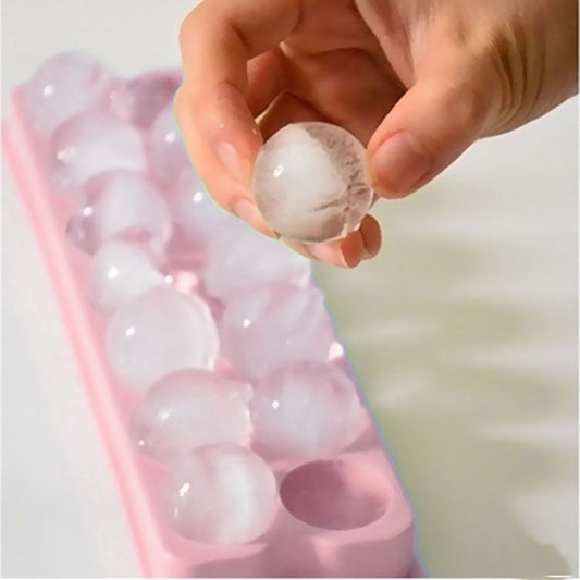 3D Round Balls Ice Plastic MoldsHockey Holes Making Box Molds With Cover DIY Cube Tray  Ice Cube Maker  Large Silicone Molds