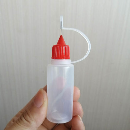 5pcs Transparent Squeeze Bottles with Needle Tip - Perfect for Paper Quilling Crafts!