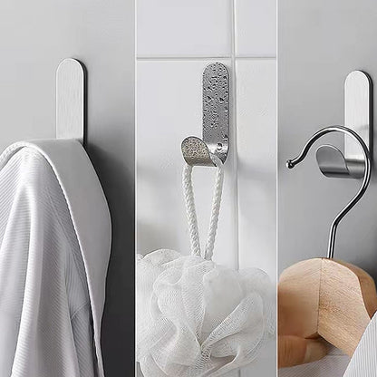 3pcs Adhesive J-Type Plastic Hooks - Perfect for Hanging Coats, Hats, and More in Your Home!