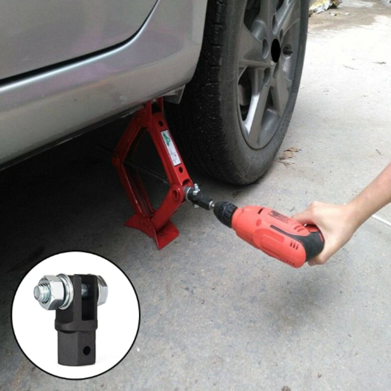 1/2 Inch Scissor Jacks Adaptor Drive Impact Wrench Adapter Tool Jack Shear Chrome Vanadium Steel Adapter Steel Ball Joint Rod