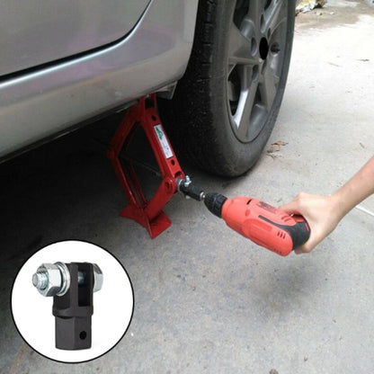 1/2 Inch Scissor Jacks Adaptor Drive Impact Wrench Adapter Tool Jack Shear Chrome Vanadium Steel Adapter Steel Ball Joint Rod