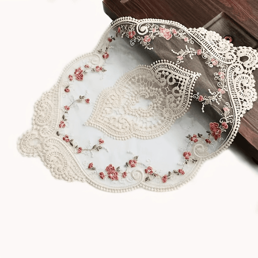 Vintage Floral Lace Doily Placemats - Perfect for Home Decoration and Table Settings