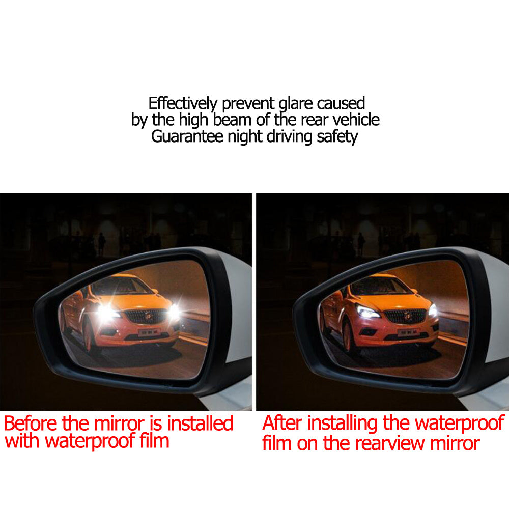 2pcs Car Rainproof Mirror Protectors: Keep Your Rearview Mirror Clear & Protected from Fog & Water!