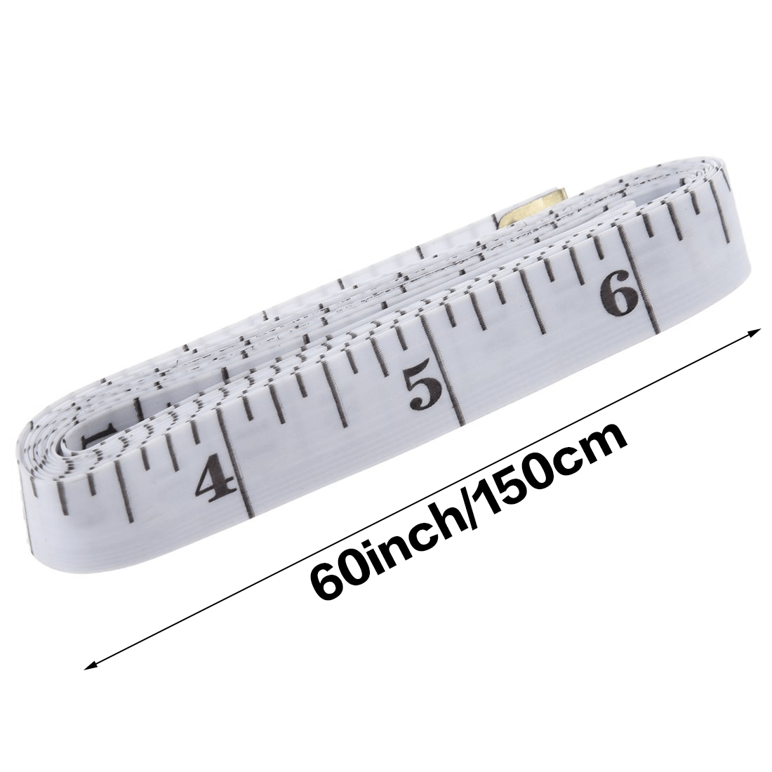 1pc Flexible Double-Scale Tape Measure for Weight Loss and Medical Measurement - Sewing, Tailoring, and Crafting Vinyl Ruler with Centimetre Scale on Reverse Side