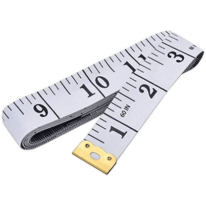 1pc Flexible Double-Scale Tape Measure for Weight Loss and Medical Measurement - Sewing, Tailoring, and Crafting Vinyl Ruler with Centimetre Scale on Reverse Side