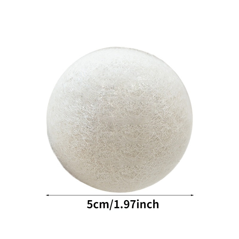 6 pièces nouveau Type de boule de laine de séchage 1.97 pouces Anti-enchevêtrement ménage séchage vêtements laveuse sécheuse boule spéciale boule de séchage 