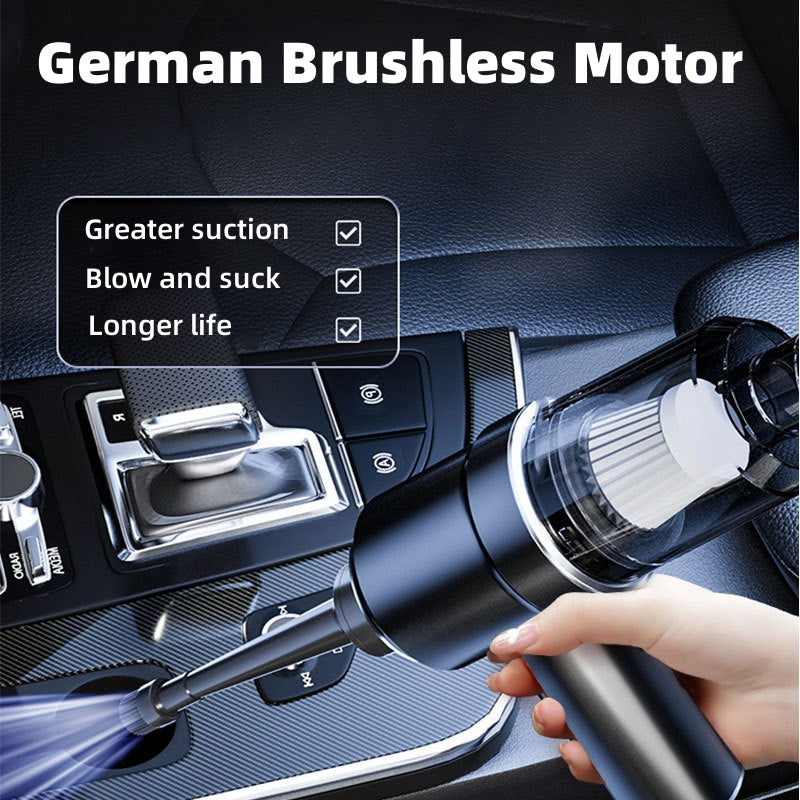 20,000PA Brushless Car Vacuum Cleaner - Wireless, Portable & Blow Dust - Perfect for Home & Car Cleaning!