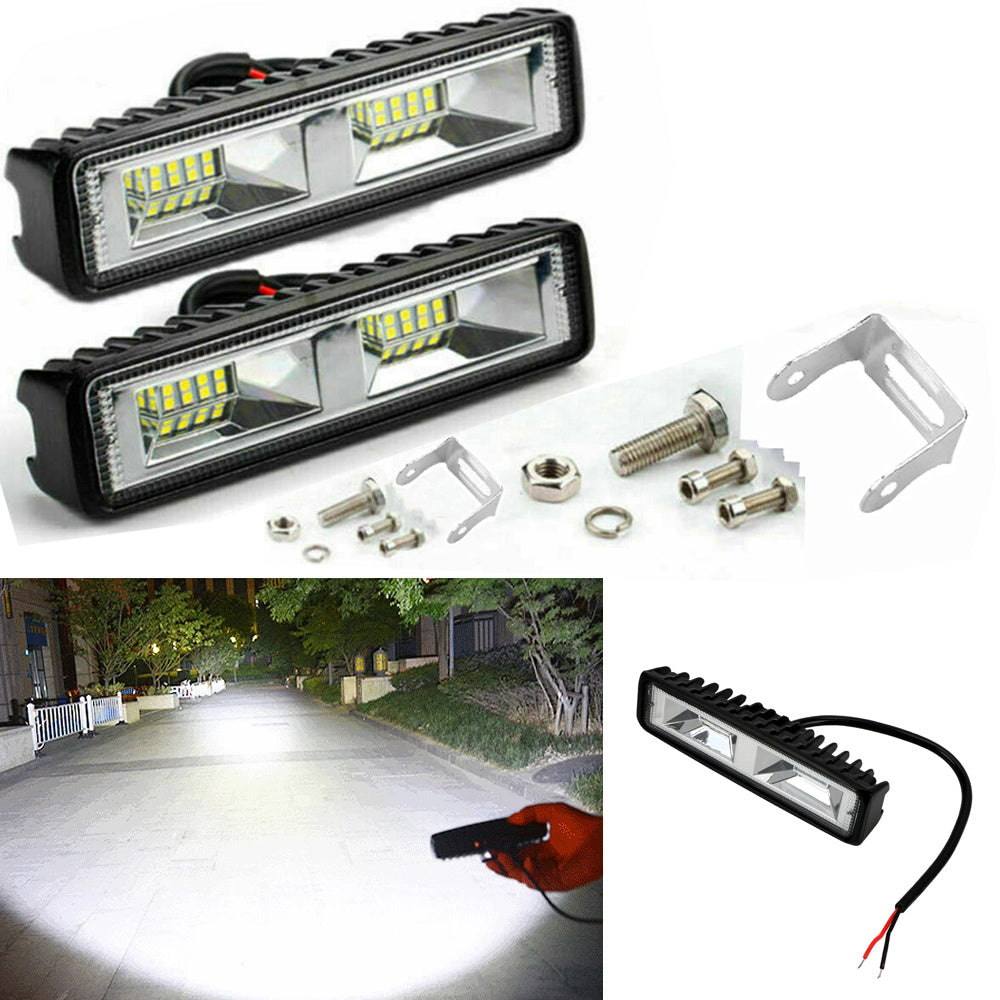 48W LED Work Light Spotlight - Perfect for Auto, Motorcycle, Truck, Boat, Tractor & Trailer - 12-24V for Offroad Working!