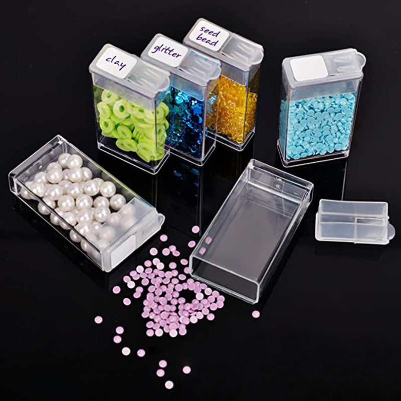 32/40/42/48/56/64pcs Slots Organizer Box Diamond Painting Beads Charms Jewelry Accessories Storage Box Set Container