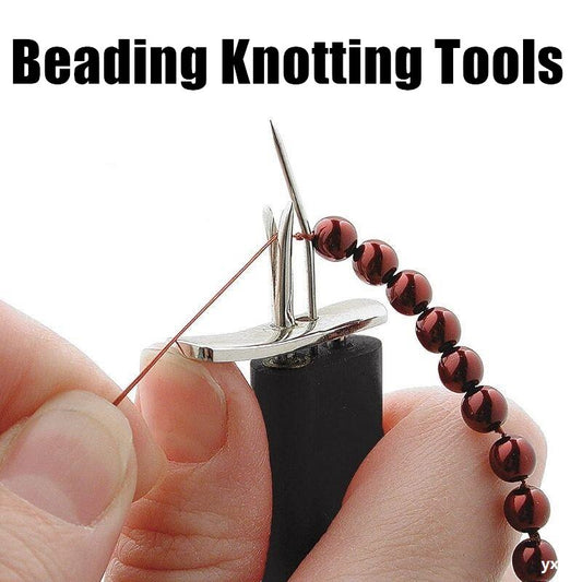 Beading Knotting Tool Secure Knots Stringing Pearls Scattered Loose Beads Smith Jewelry Rosary Twine Pearl Agate Jade Bodhi Bracelet Making