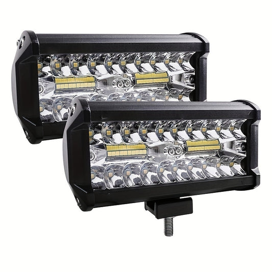 120W 7inch Car LED Work Light Bar Spot Flood Beams Combo For Off-road SUV Truck Offroad Spotlight