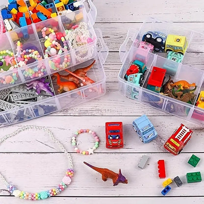 3-Tier Stackable Storage Container: Perfect for Crafts, Toys, Jewelry & More!