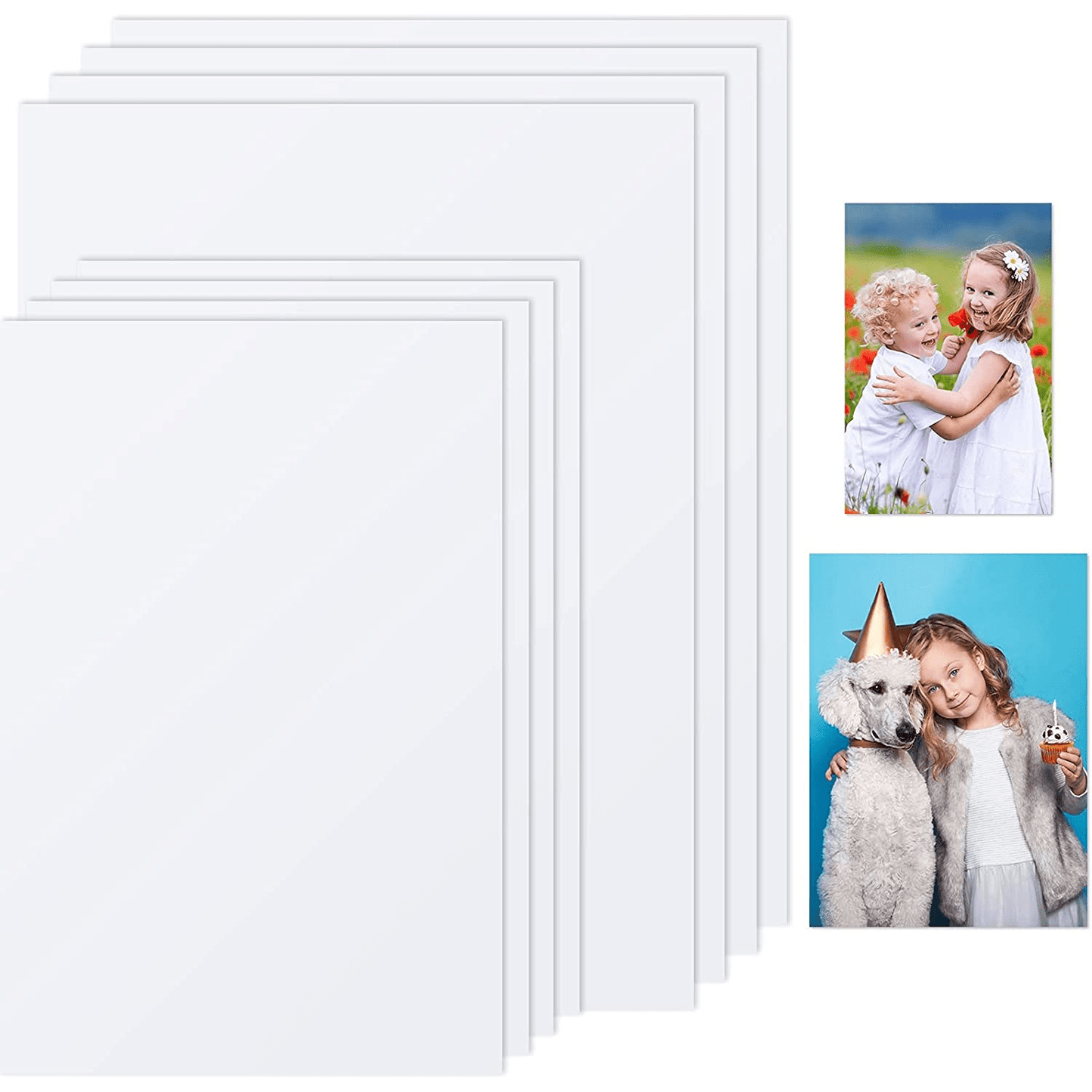 8-Piece Sublimation Metal Photo Frame Set - Perfect for Heat Press Wall Posters!