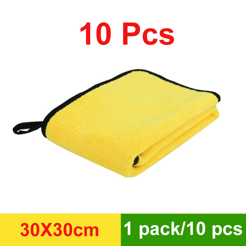 3/5/10 Pcs Extra Soft Car Wash Microfiber Towel Car Cleaning Drying Cloth Never Scrat Home Kitchen Rag Dishwashing Towel 30*30cm(11.8*11.8 Inch)