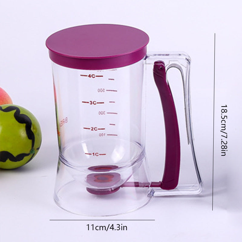 Batter Separator/Dispenser, Cupcake Handheld Dispenser, Batter Funnel Measuring Cup Tool