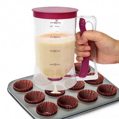 Batter Separator/Dispenser, Cupcake Handheld Dispenser, Batter Funnel Measuring Cup Tool