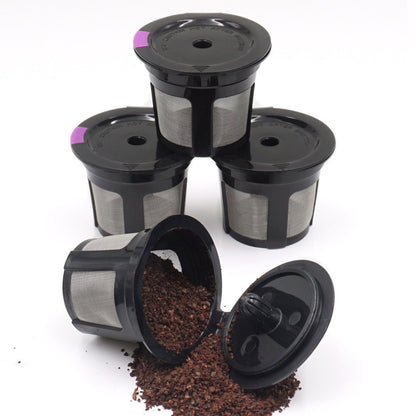 1/2pcs Reusable K Cup Pod Coffee Filters - Refillable Coffee Pod Capsules With Built-In