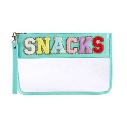 Stay Stylish & Organized with this Clear Large Capacity Snacks & Cosmetic Bag - Stadium Approved!