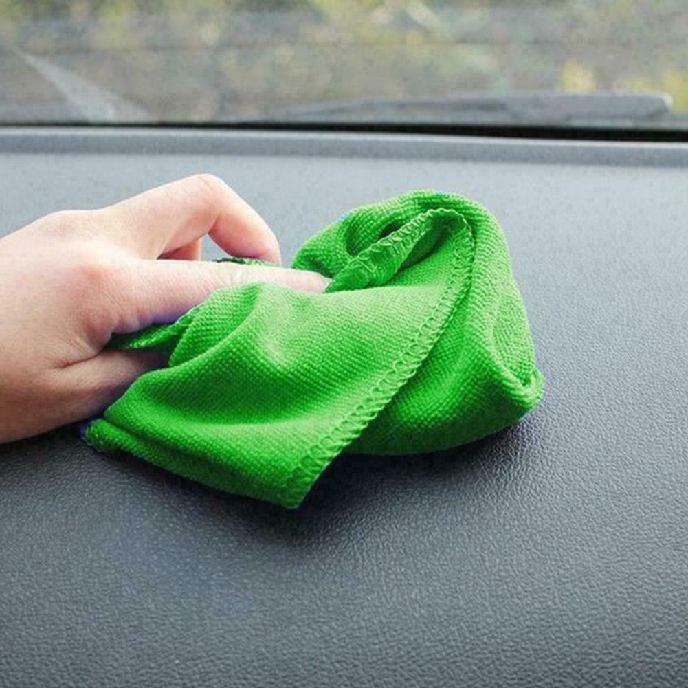 10 PCS Microfiber Car Cleaning Towel: Get Spotless Automobiles & Motorcycles Instantly!