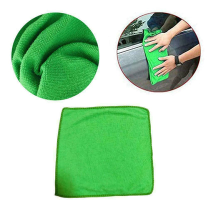 10 PCS Microfiber Car Cleaning Towel: Get Spotless Automobiles & Motorcycles Instantly!