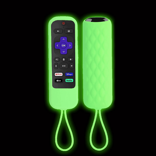 1pc Luminous Silicone Skin Case for TCL Roku 3600R/3900/Voice RCAL7R TV Remote Control - Protects and Enhances Visibility