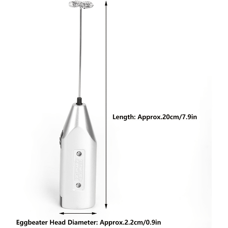 Stainless Steel Electric Handheld Egg Beater for Perfectly Whipped Eggs, Coffee, Milk, and Tea