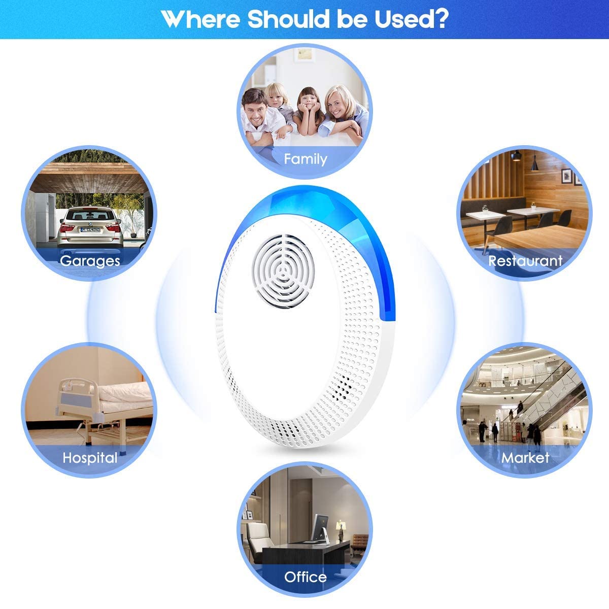 2023 Newest Pest Repeller Indoor For Insects, Roaches, Mosquitoes, Mouse, Spiders, Bugs Repellent Devices For Bedroom, Kitchen, Living Room, Office,