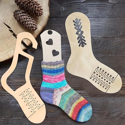 2pcs Handmade Wooden Sock Stretcher - Perfect for Crafting and Displaying Your Socks!