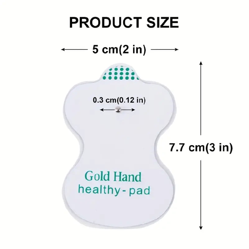 Coussinets d'électrodes en Gel de remplacement auto-adhésifs pour stimulateur musculaire EMS, masseur numérique, réutilisables et durables, 8 pièces 