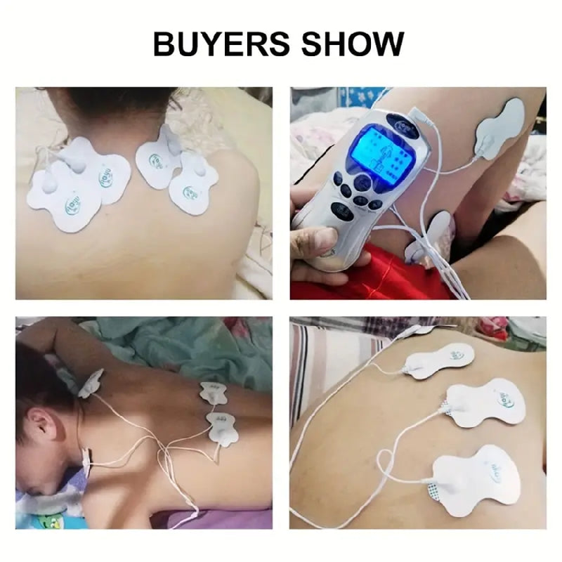 Coussinets d'électrodes en Gel de remplacement auto-adhésifs pour stimulateur musculaire EMS, masseur numérique, réutilisables et durables, 8 pièces 