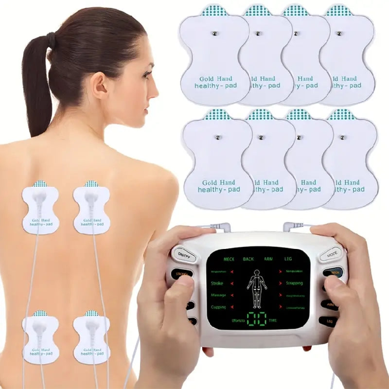 Coussinets d'électrodes en Gel de remplacement auto-adhésifs pour stimulateur musculaire EMS, masseur numérique, réutilisables et durables, 8 pièces 