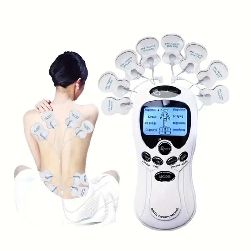 Coussinets d'électrodes en Gel de remplacement auto-adhésifs pour stimulateur musculaire EMS, masseur numérique, réutilisables et durables, 8 pièces 