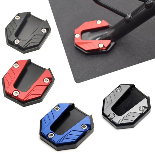 Aluminum Alloy Motorcycle Bike Kickstand Extender Foot Side Stand Extension Foot Pad Support Plate Motorbike Accessories