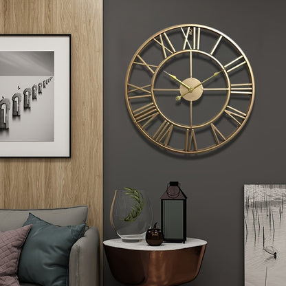 Stylish Wall Clock for Nursery Room - 40/15.74'' & 50/19.68'' Diameter, Creative Iron Craft Decor