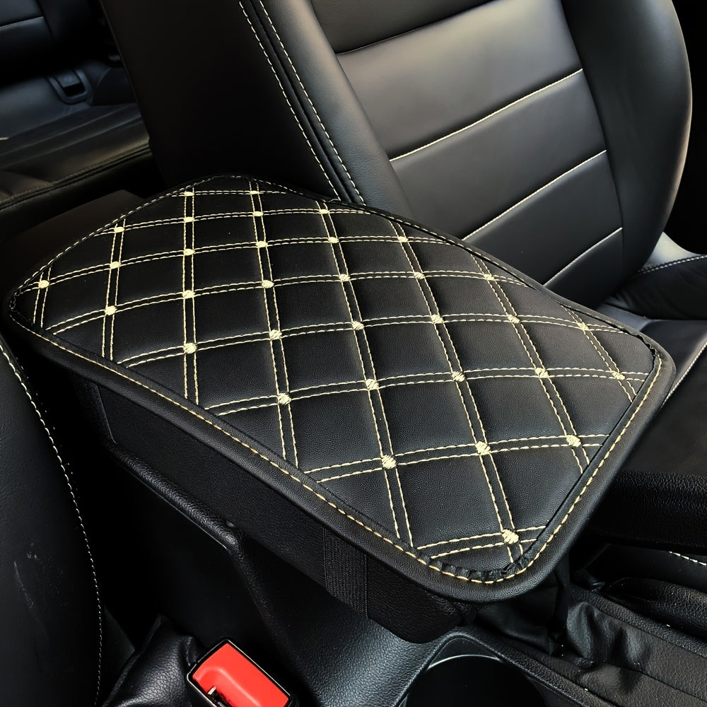 Upgrade Your Car Comfort with this Universal Artificial Leather Car Armrest Mat!