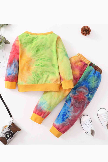 Kids Tie-Dye Top and Joggers Set