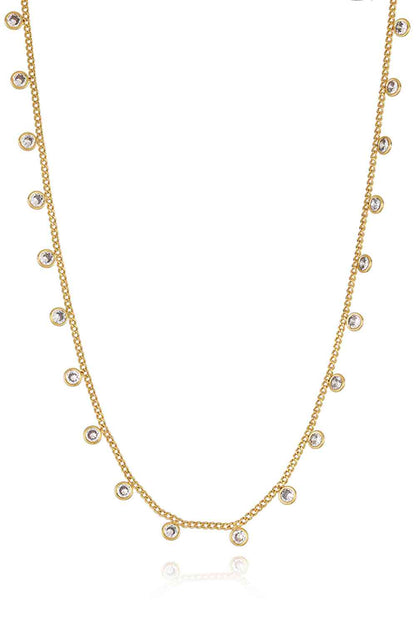 Collier en cuivre à décor de Zircon