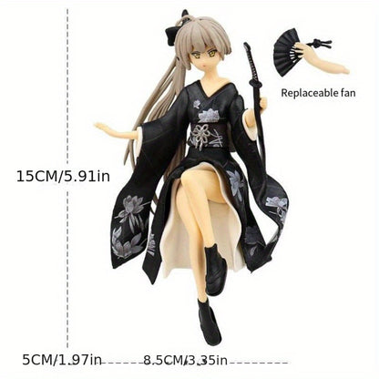 Anime Action Figure: Unique Character Doll Statue PVC Figurine Car Ornament - Two-Dimensional Design